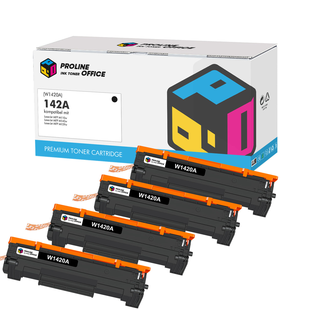 Kompatibel HP LaserJet MFP M140w Toner Schwarz- HP 142A Toner