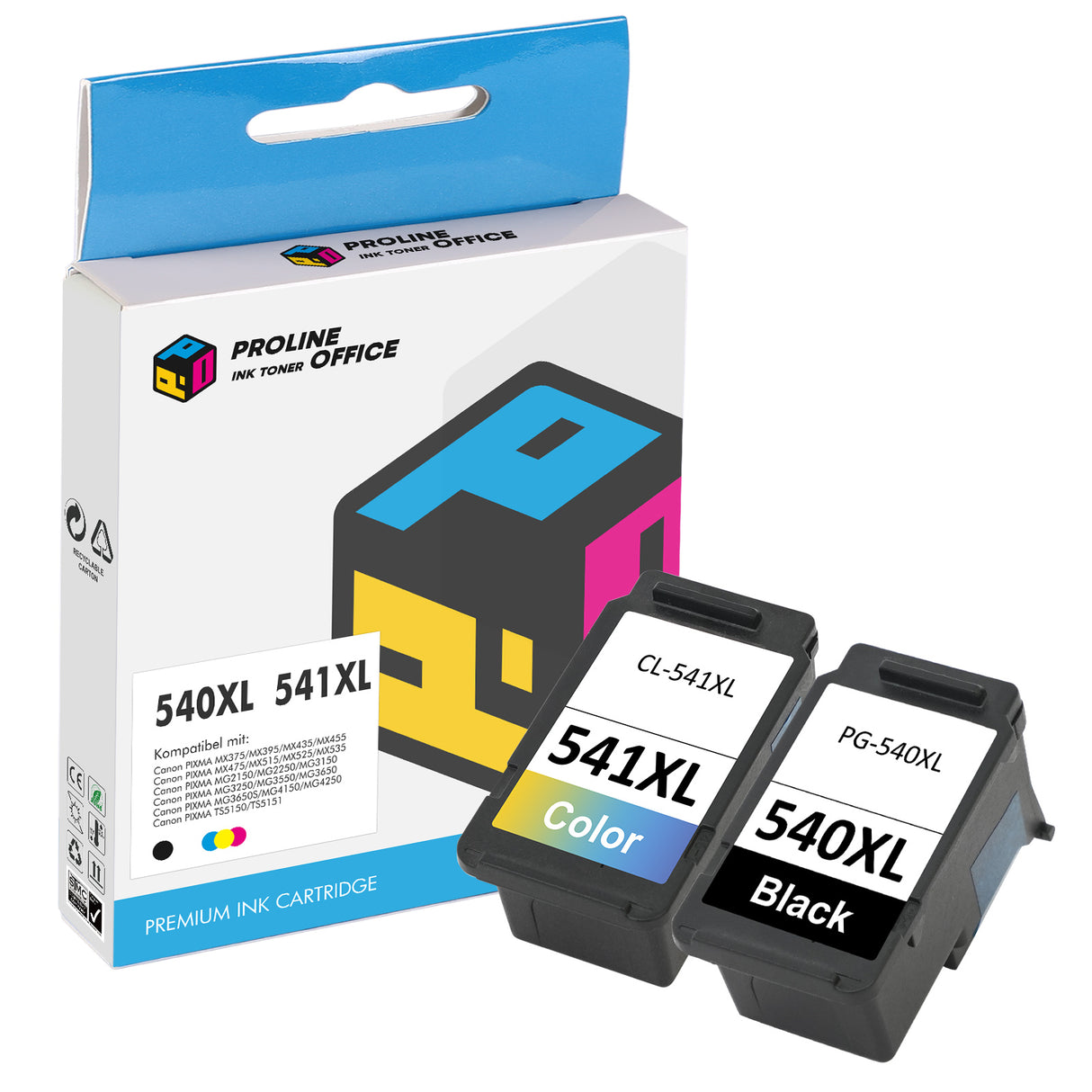 Canon 540XL 541XL 2PK