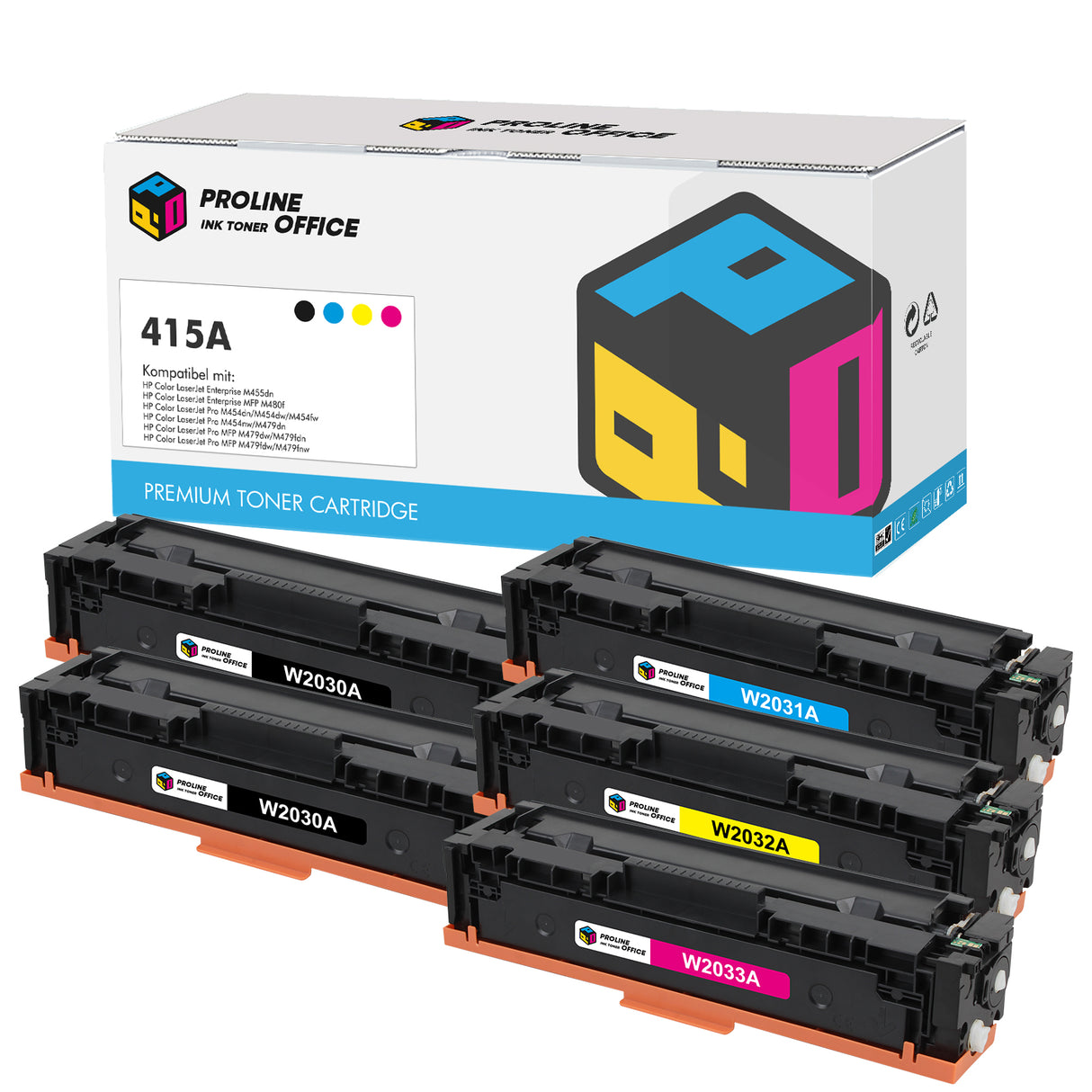 HP Color LaserJet Pro M454dw Toner 5pk