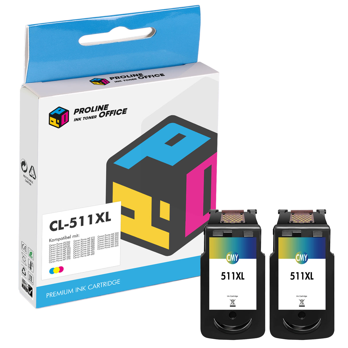 Kompatibel Canon CL-511XL Drukcerpatrone