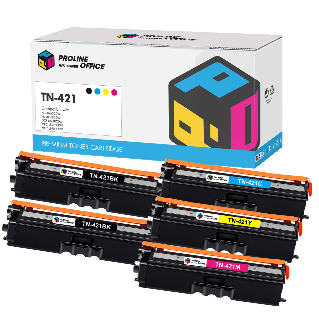 Kompatibel Brother MFC-L8690CDW Toner Set 5PK