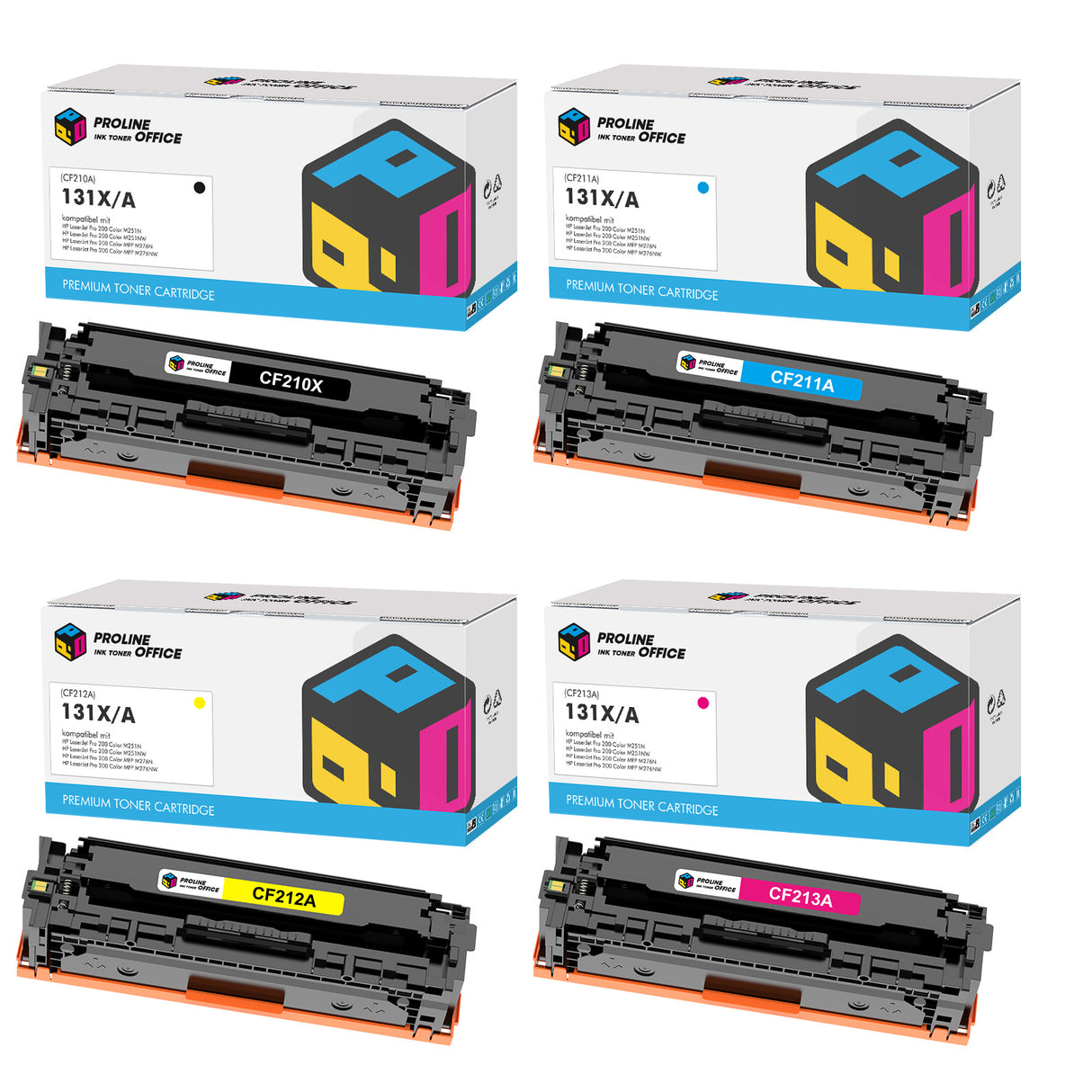 Kompatibel HP 131X/A Toner Set Multipack