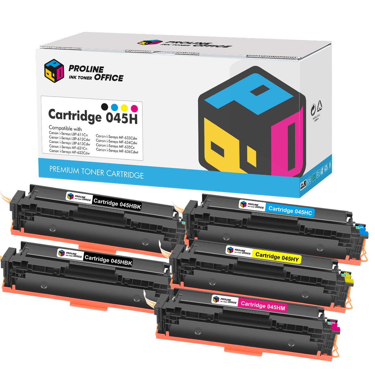 Kompatibel Canon i-SENSYS MF635Cx Toner 5PK