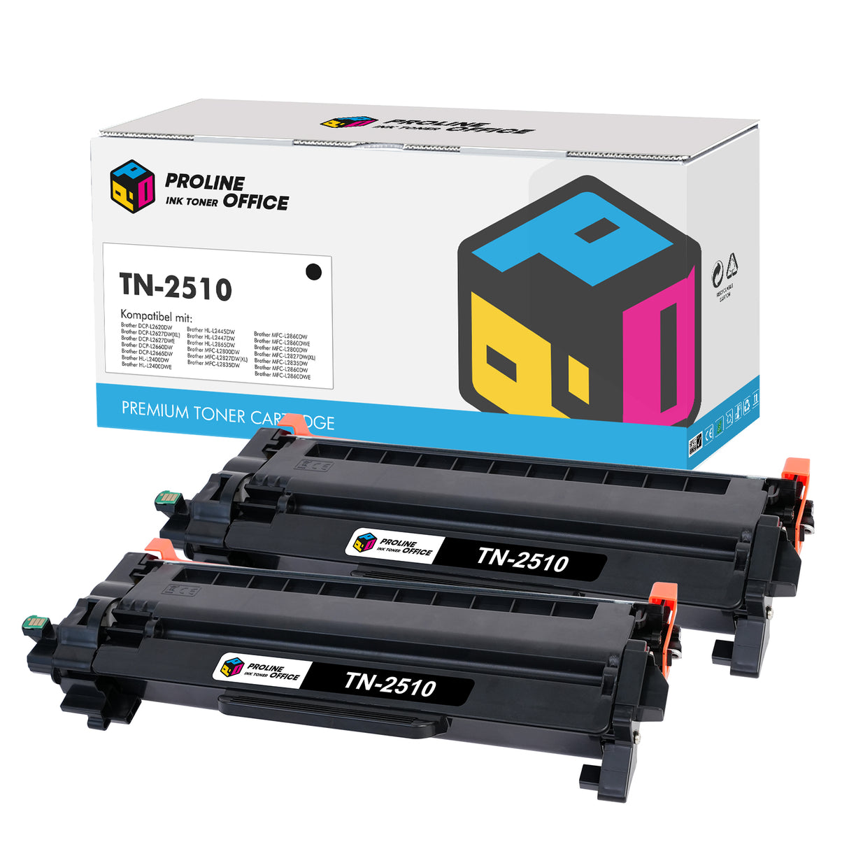 Brother HL-L2447DW Toner TN-2510 2pk