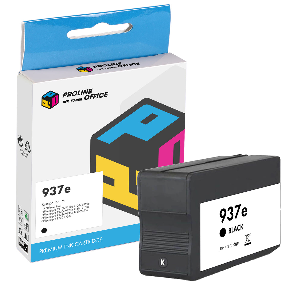 hp937e Druckerpatrone Schwarz