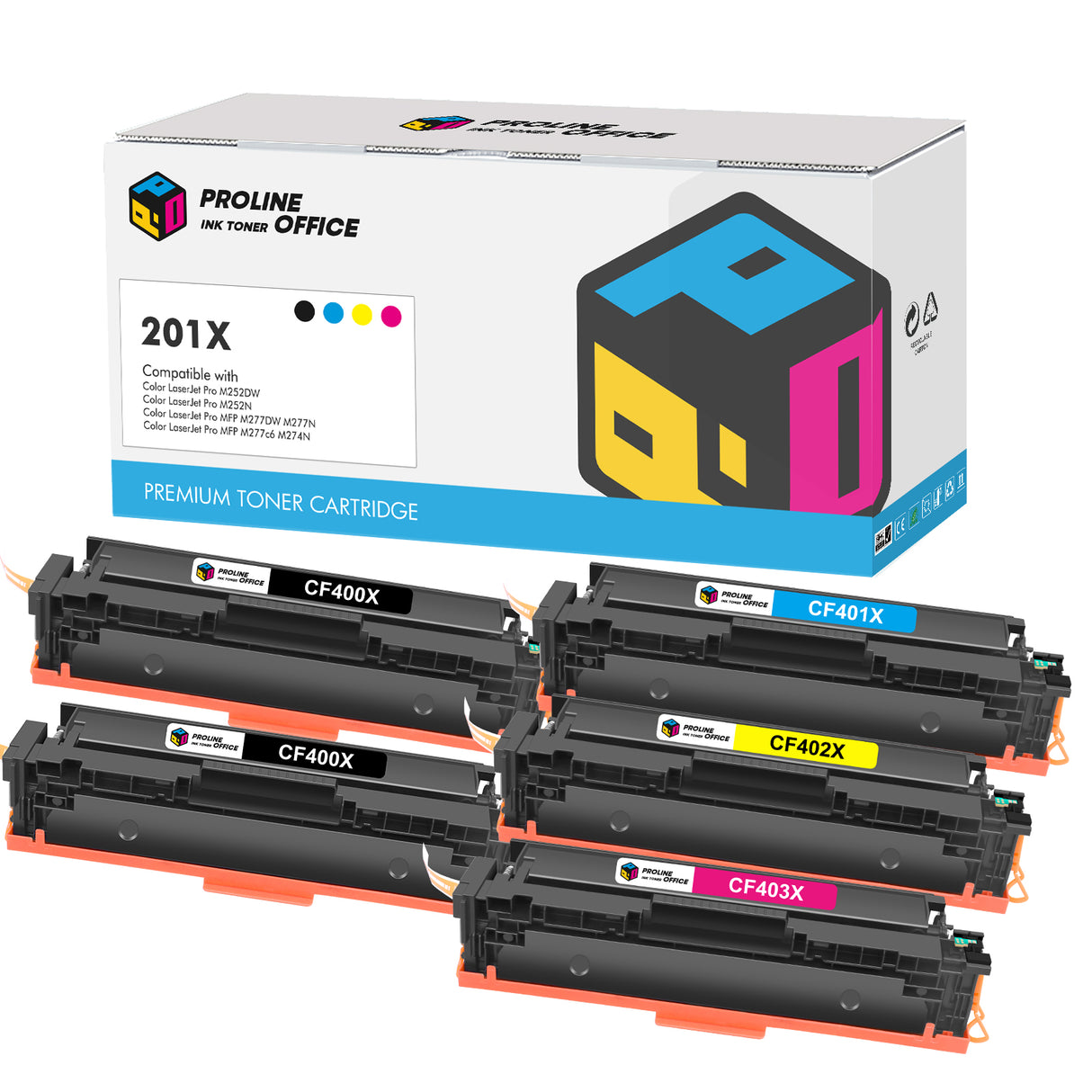 HP Color Laserjet Pro MFP M274n Toner 5pk