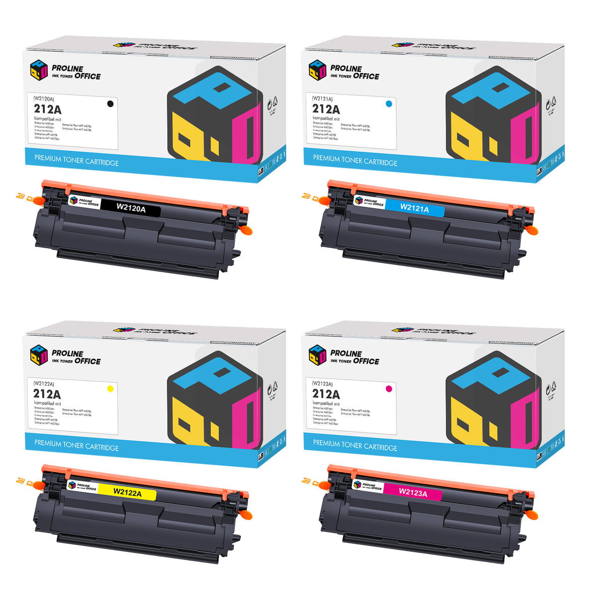 HP Color Laserjet Enterprise M554dn Toner - 212A