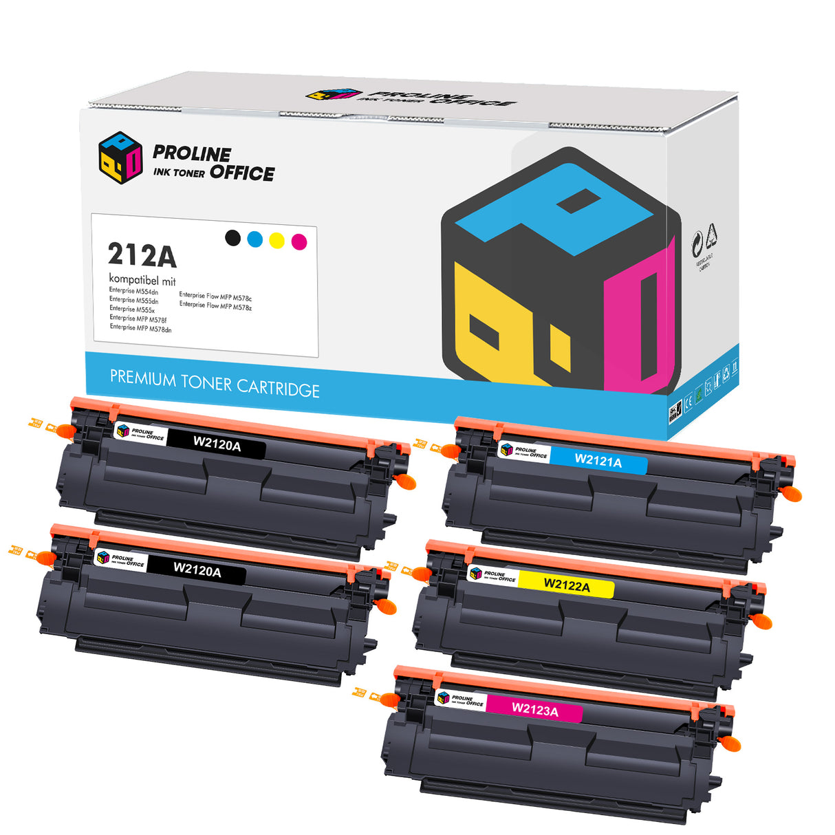 Kompatibel HP 212A Toner 5PK
