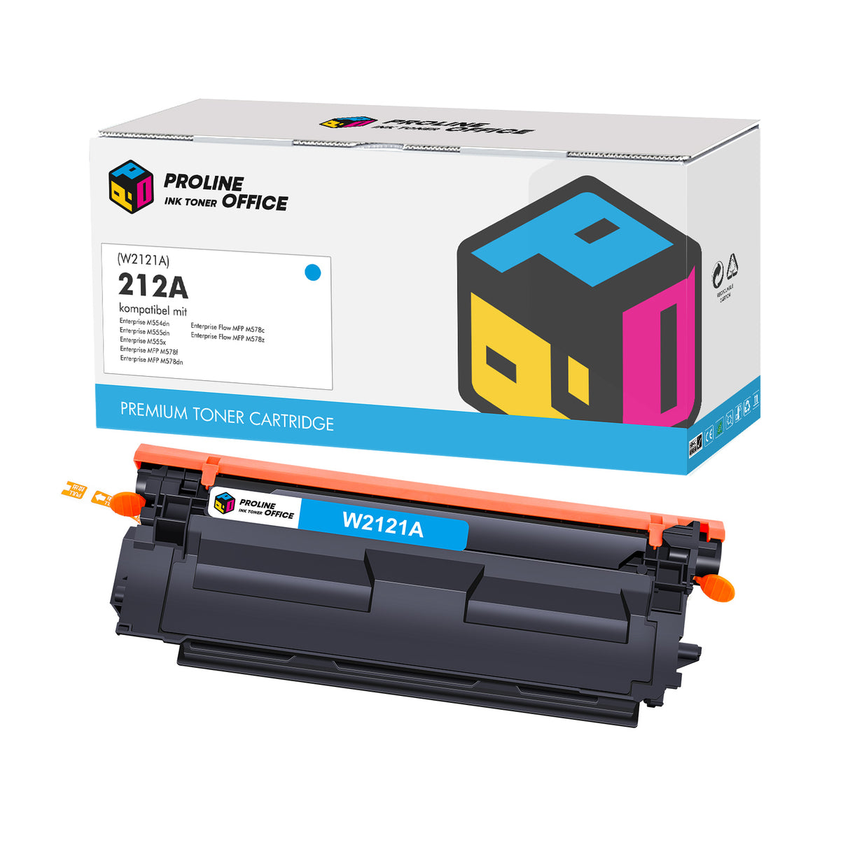 Kompatibel HP 212A Toner Cyan