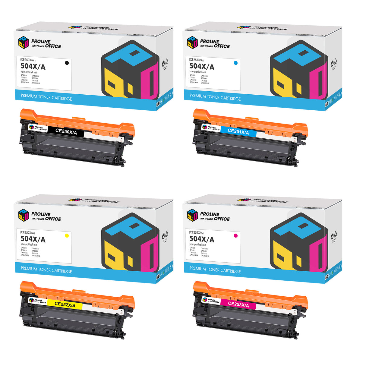 Kompatibel HP 504A/X Toner Multipack