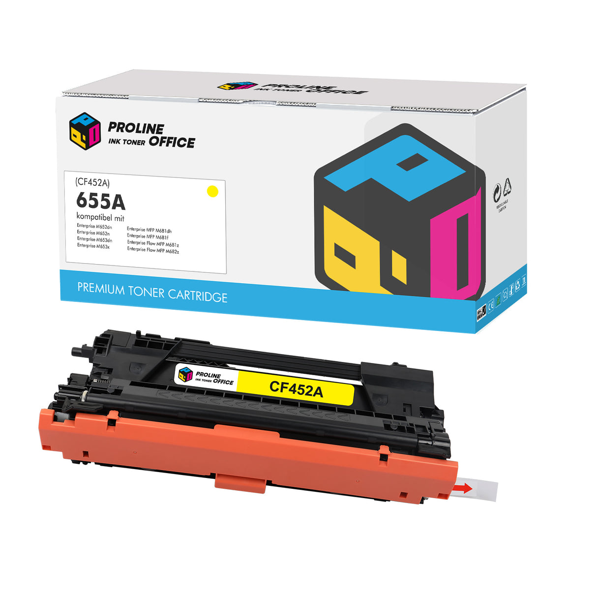 Kompatibel HP 655A Toner Gelb