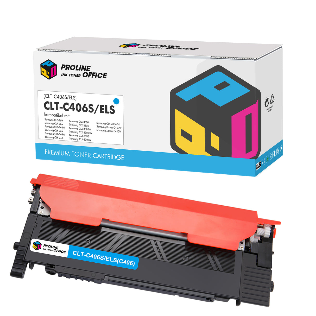 Kompatibel Samsung CLT-C406S Toner Cyan