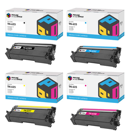 Brother TN625 TN-625 Toner 4PK