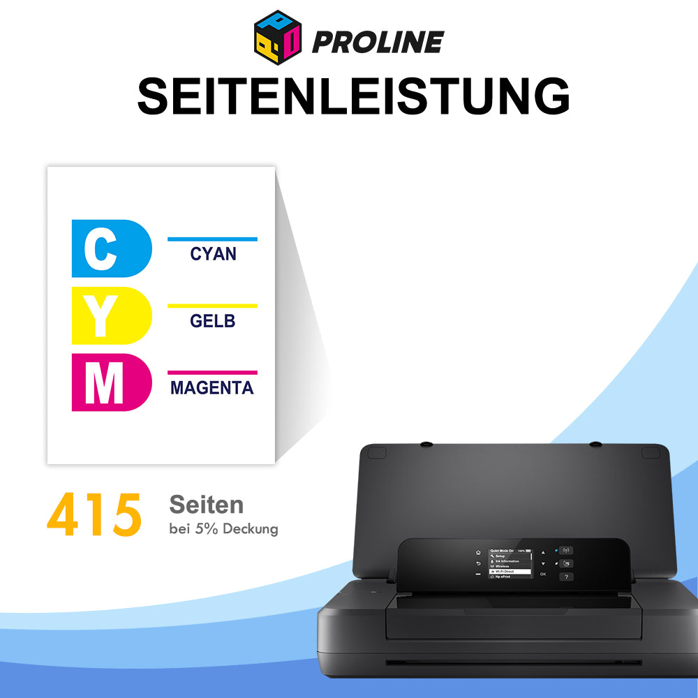 HP 62XL CMY - 415 Seiten