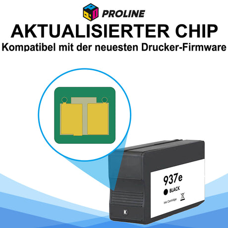 Kompatibel HP 937/937e (XL) Druckerpatrone Schwarz