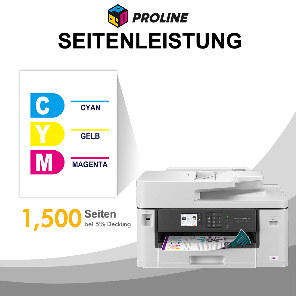 Kompatibel Brother LC-422Y LC-LC422XLY LC422Y LC422XLY Druckerpatrone Gelb