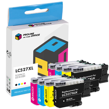 Kompatibel Brother LC527XL LC-527XL Druckerpatronen 8er-Pack