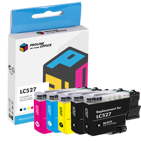 Kompatibel Brother LC527 LC-527 Druckerpatronen 5er-Pack