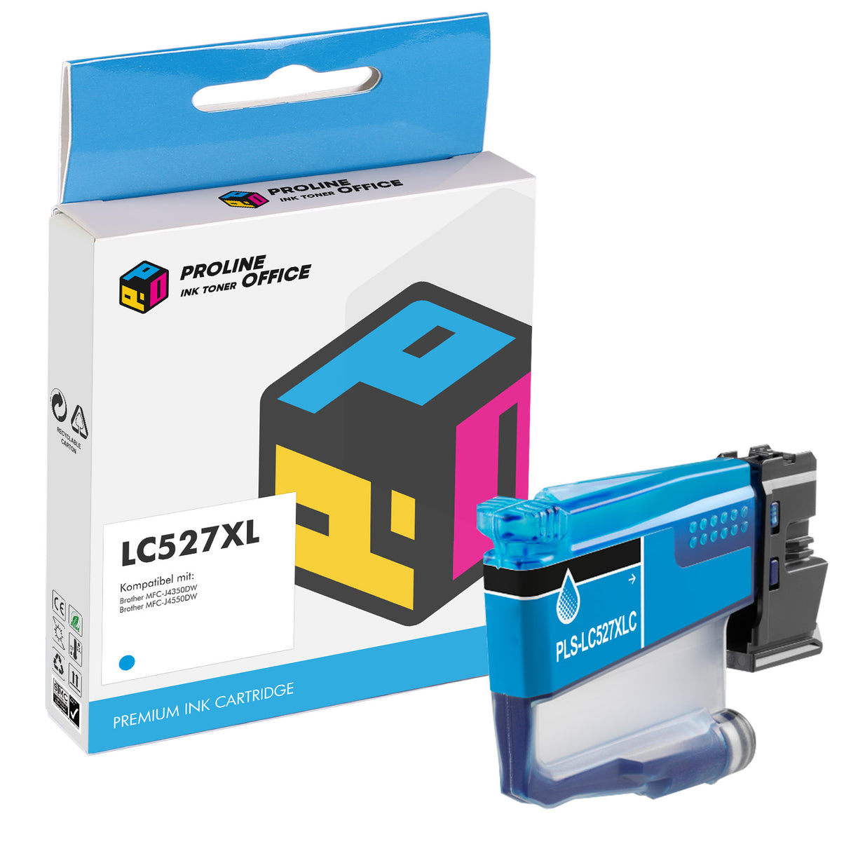 Kompatibel Brother LC-527XLC Druckerpatrone Cyan