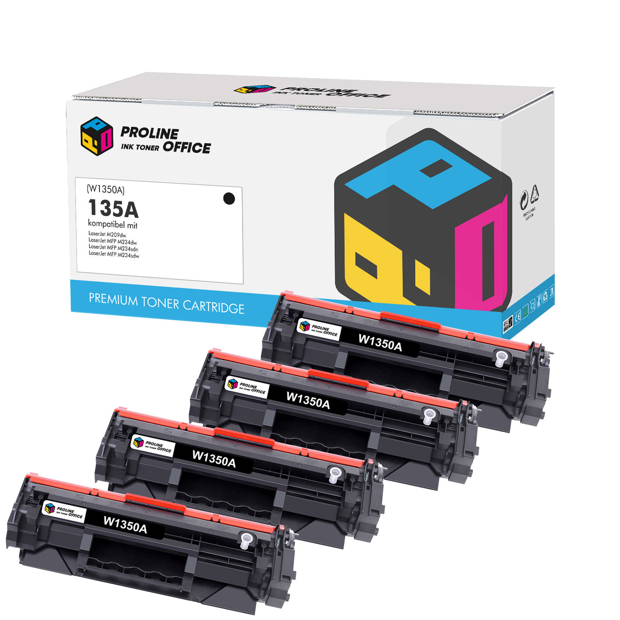 Kompatibel HP 135A(W1350A) Toner 4PK