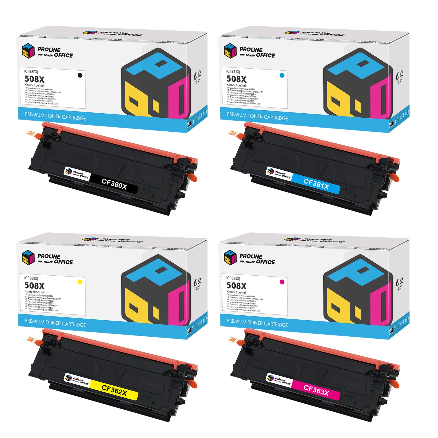 HP Color LaserJet Enterprise M552dn Toner 4pk