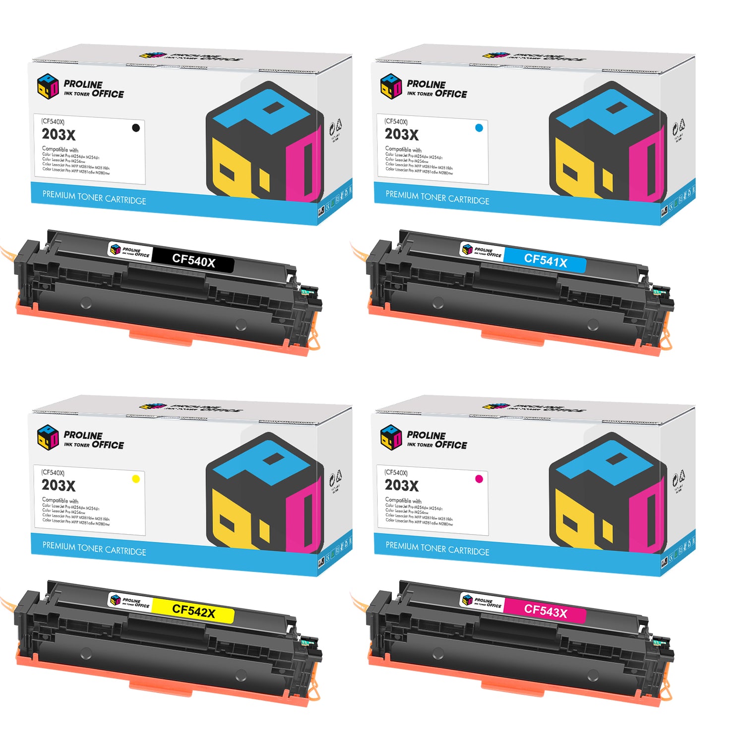 HP Color Laserjet Pro MFP M281fdw Toner 4pk