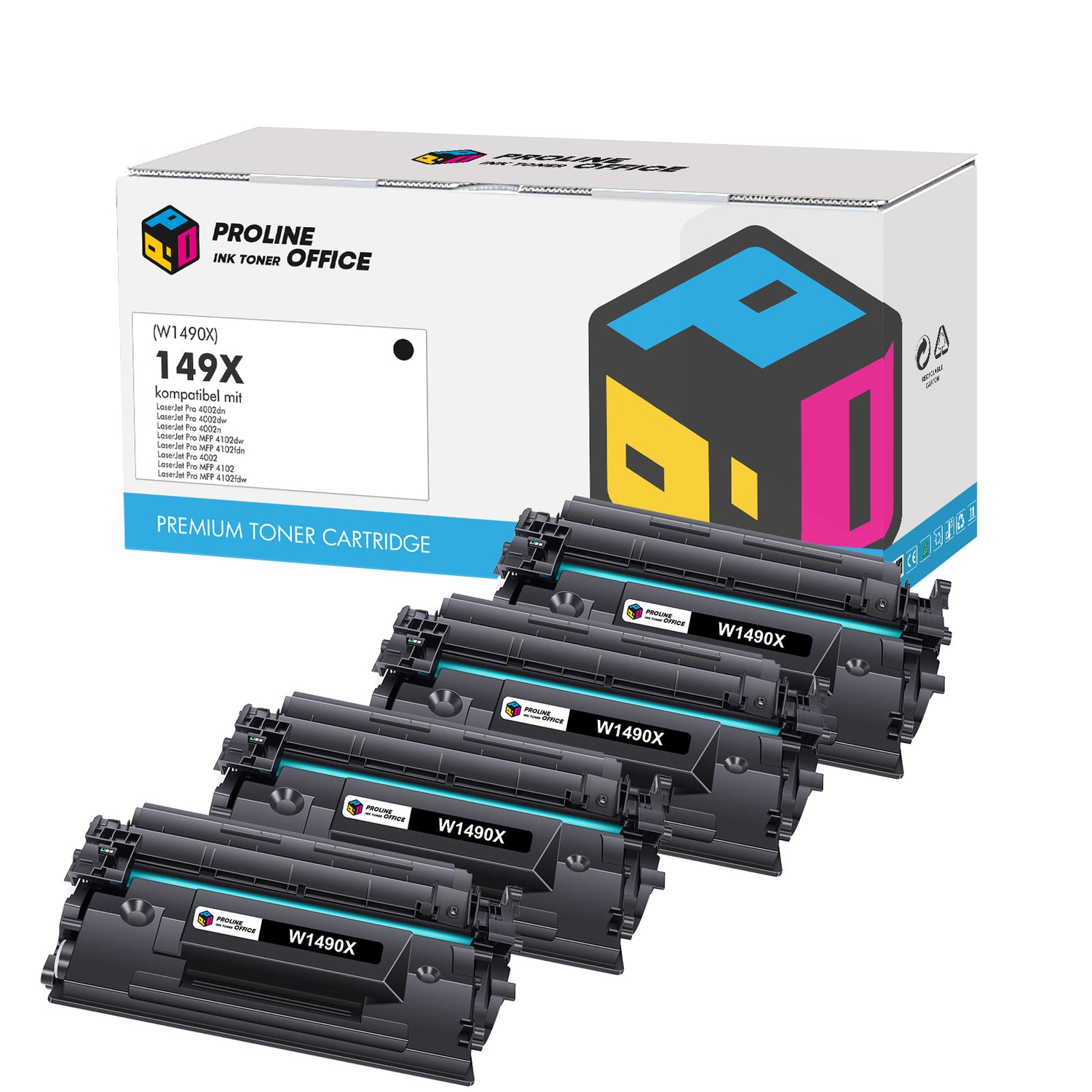 Kompatibel HP LaserJet Pro MFP 4102dw Toner 4PK