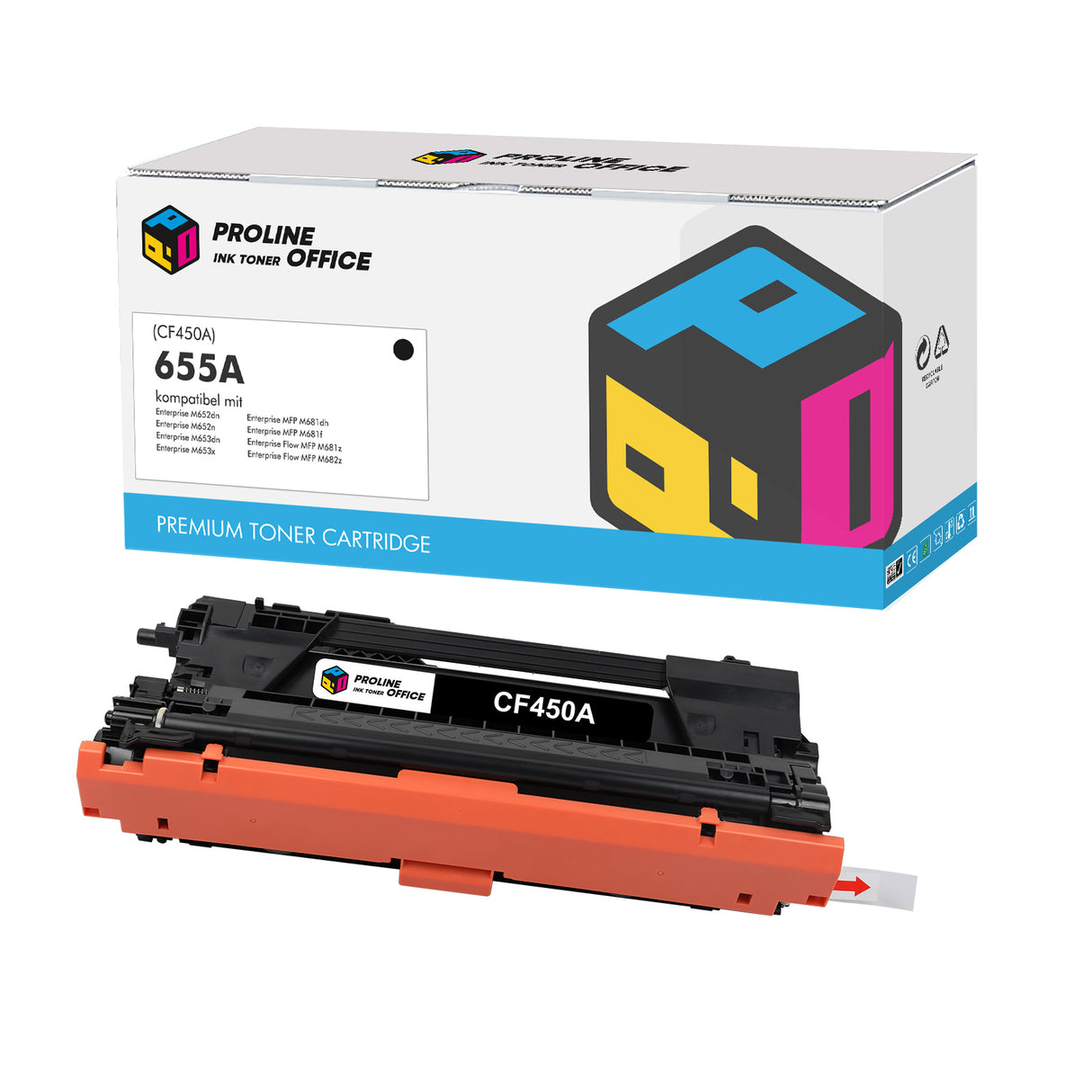 Kompatibel HP 655A Toner Patronen Schwarz